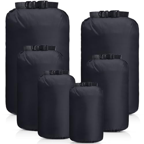 GliCraft 6 Pcs Waterproof Dry Bag Set for Kayaking & Camping