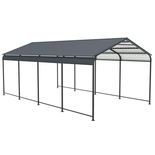 12 × 21 Ft Weather-Resistant Metal Carport