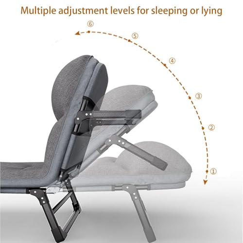 Heavy-Duty Folding Camping Cot with Mattress