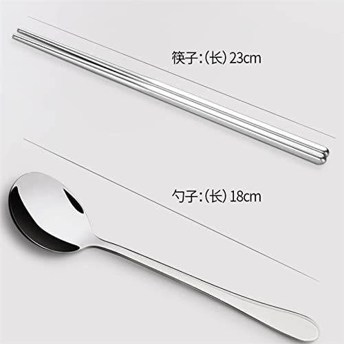 Stainless Steel Camping Cutlery & Bowl Set