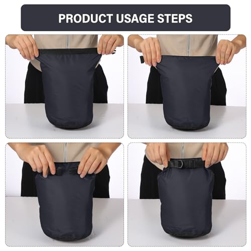 GliCraft 6 Pcs Waterproof Dry Bag Set for Kayaking & Camping