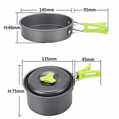 Portable Camping Cookware & Tableware Set