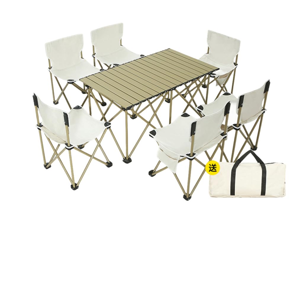 5-Piece Folding Camping Table & Chair Set