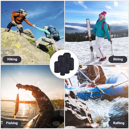 GliCraft 6 Pcs Waterproof Dry Bag Set for Kayaking & Camping