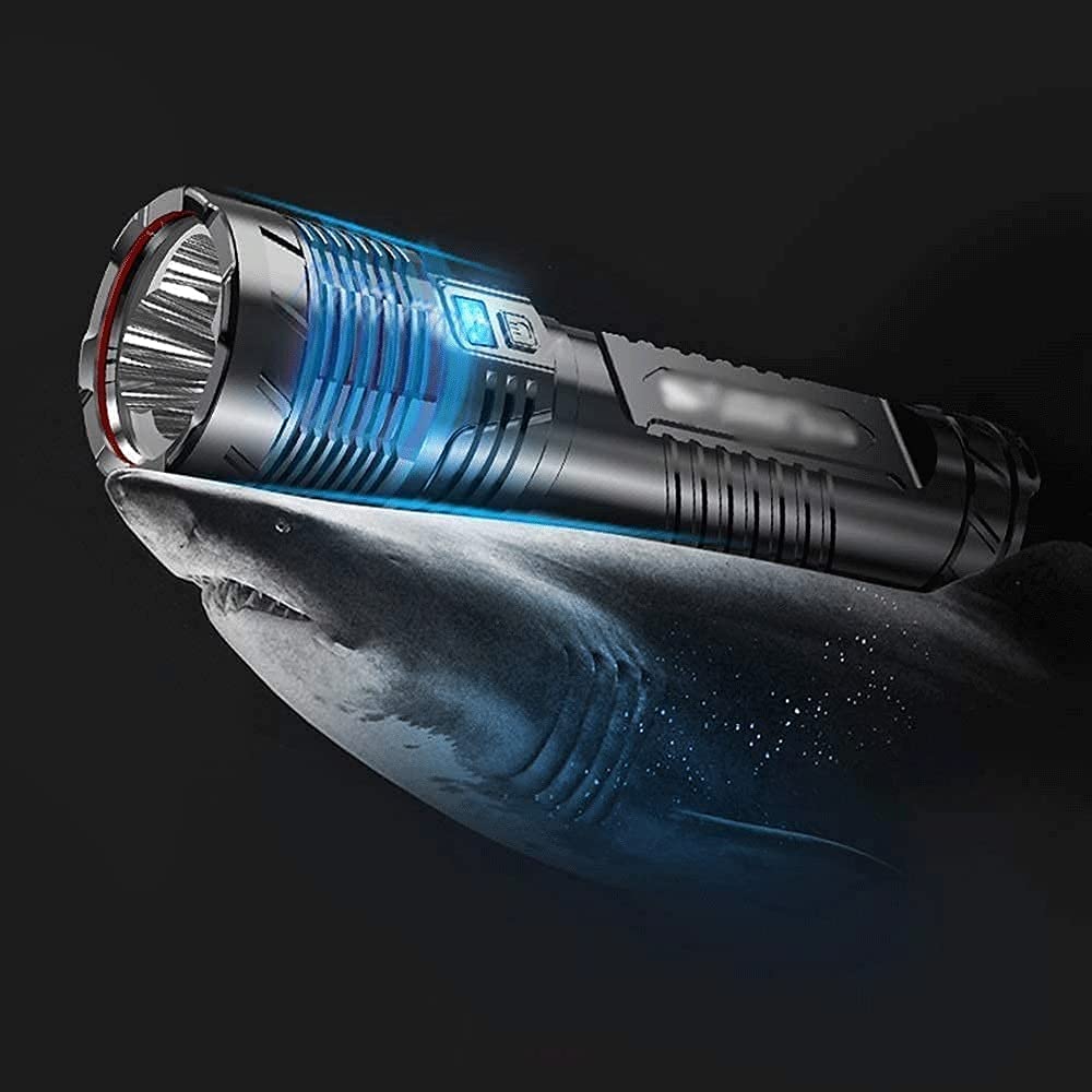 High-Lumen Rechargeable LED Flashlight & Power Bank