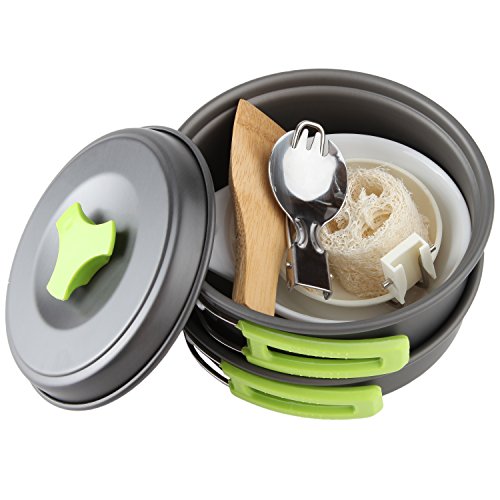 Portable Camping Cookware Mess Kit