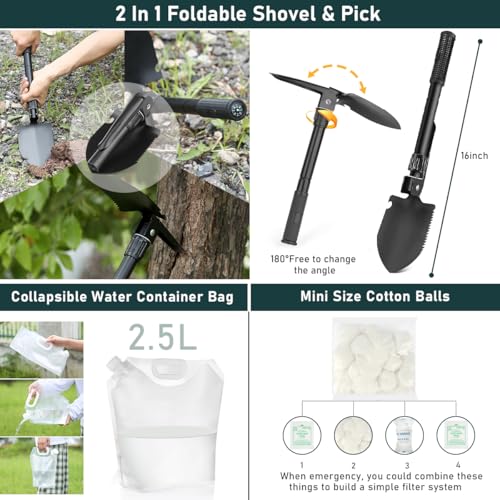 262-Piece Outdoor Survival & First Aid Kit