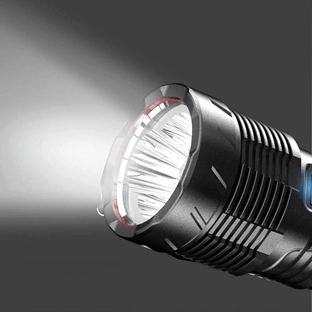 High-Lumen Rechargeable LED Flashlight & Power Bank