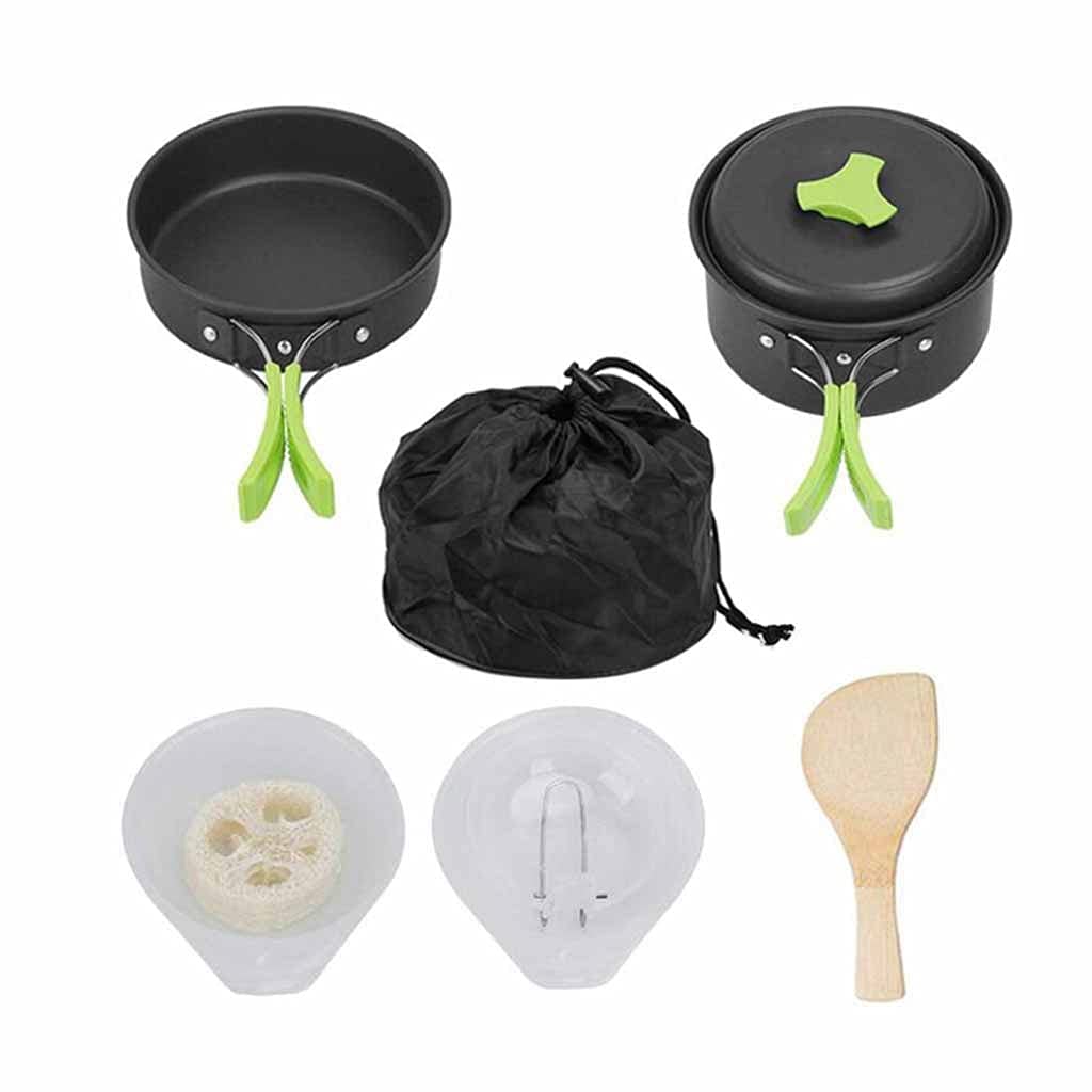 Portable Camping Cookware & Tableware Set