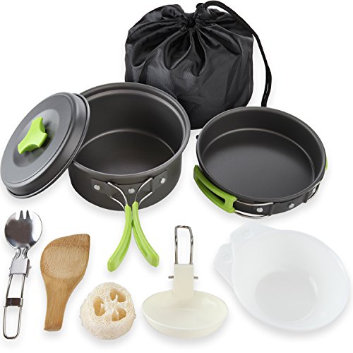 Portable Camping Cookware Mess Kit
