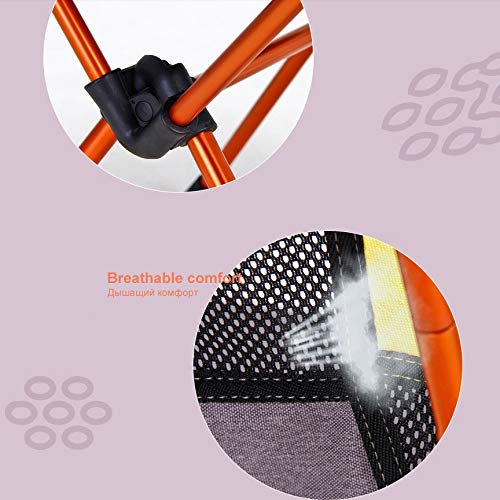 Portable Folding Moon Camping Chair with Pillow