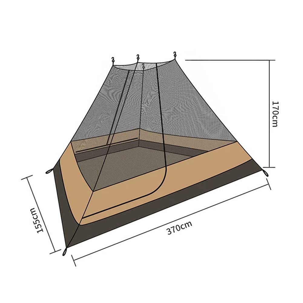 Pyramid Teepee Camping Tent with Stove Hole