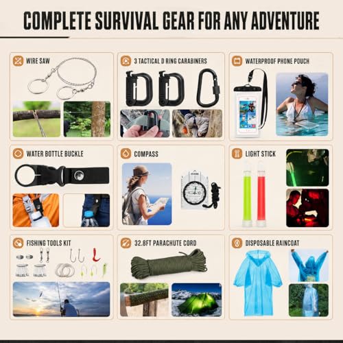 250-Piece Outdoor Survival & First Aid Kit