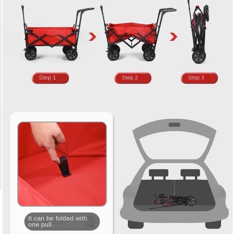 4-Wheel Folding Camping Utility Wagon