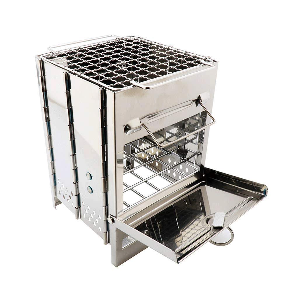Portable Stainless Steel Folding BBQ Grill