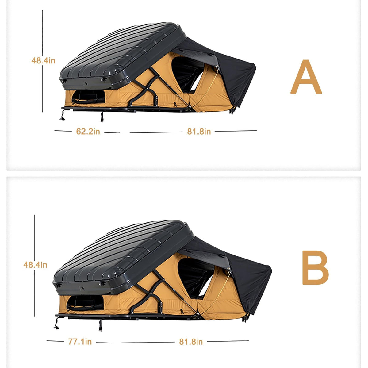 Hard Shell Pop-Up Rooftop Tent – 5 Person