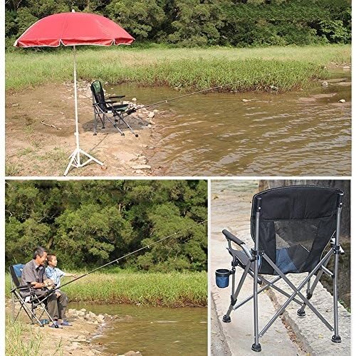 Heavy-Duty Folding Camping Chair with Cup Holder