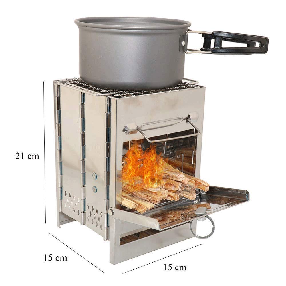 Portable Stainless Steel Folding BBQ Grill