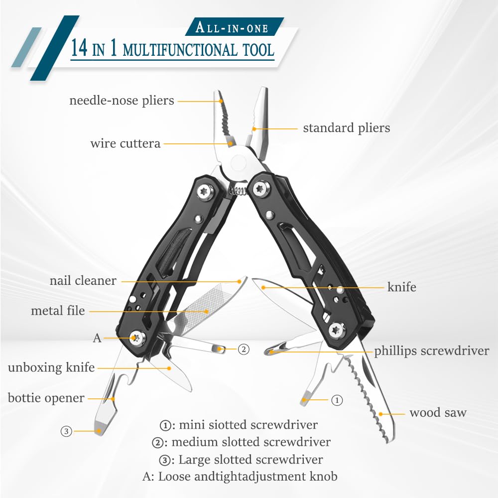 14-in-1 Multitool Pliers