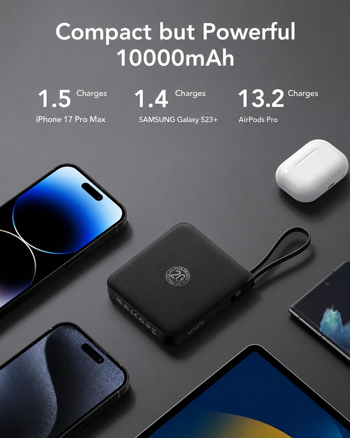 10000mAh 22.5W Fast-Charging Power Bank