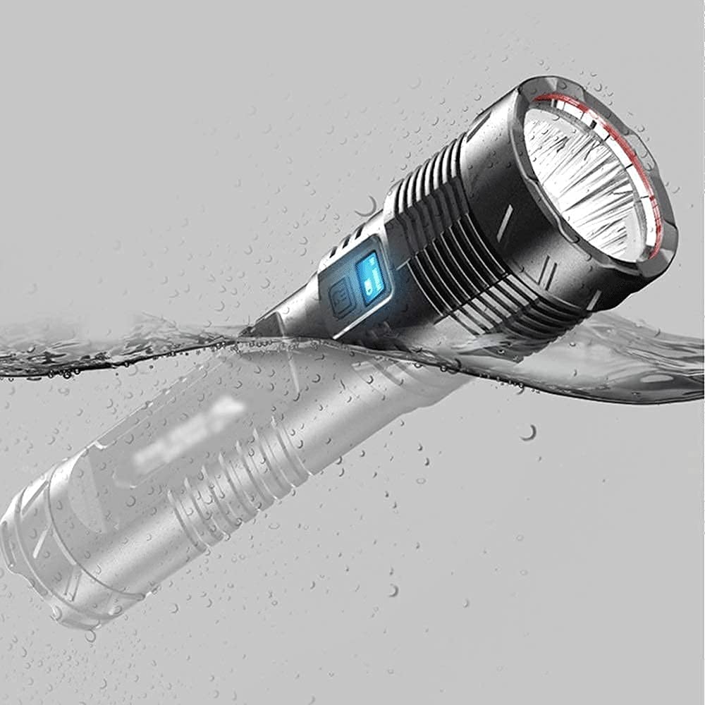 High-Lumen Rechargeable LED Flashlight & Power Bank