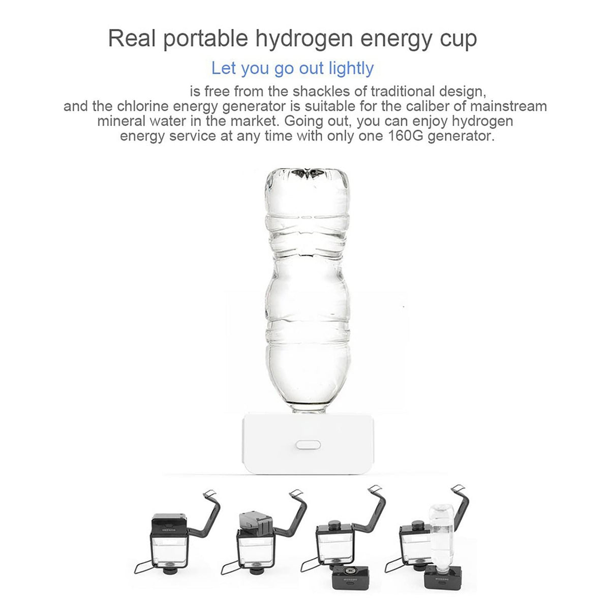 350ml USB Rechargeable Hydrogen Water Bottle