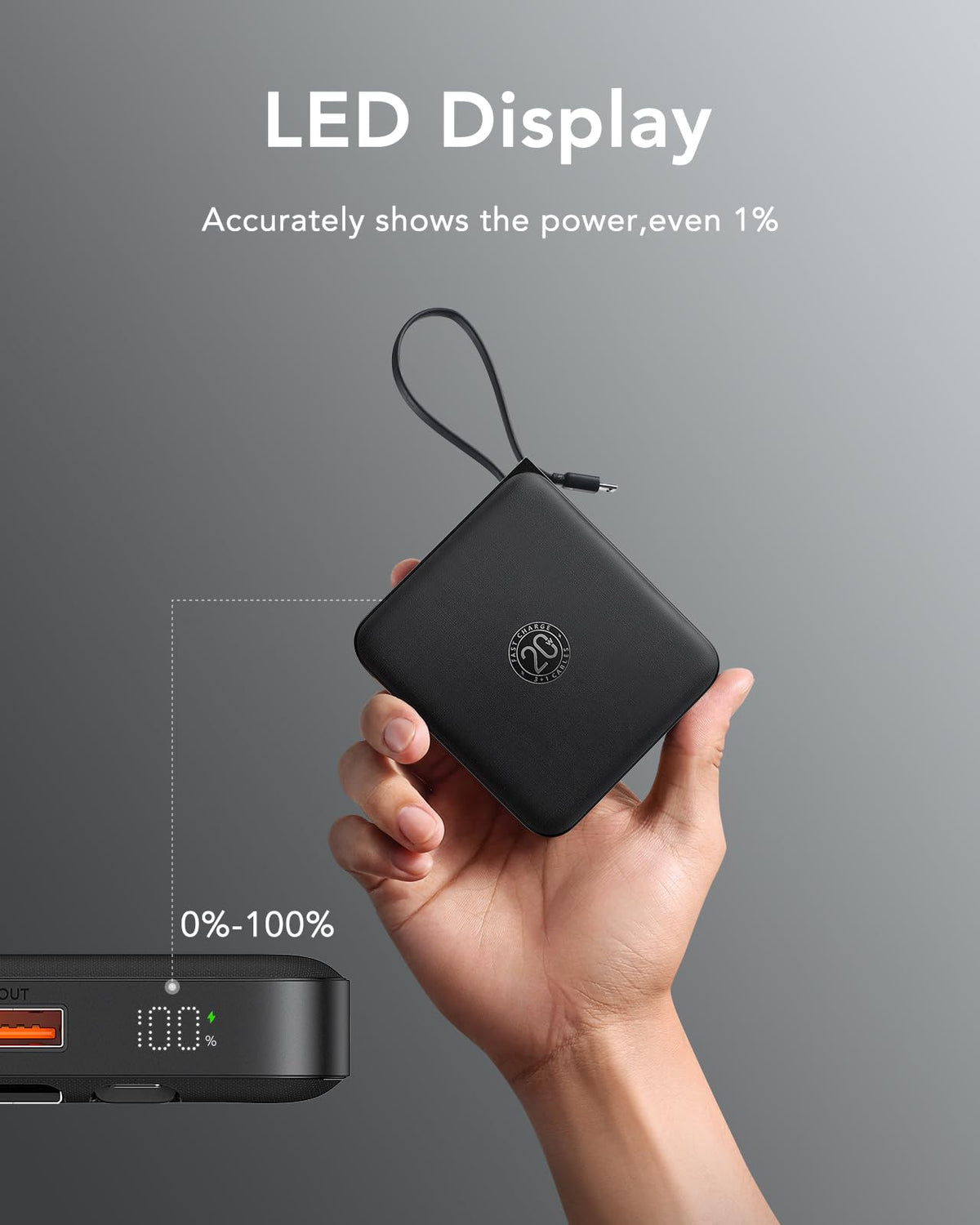 10000mAh 22.5W Fast-Charging Power Bank