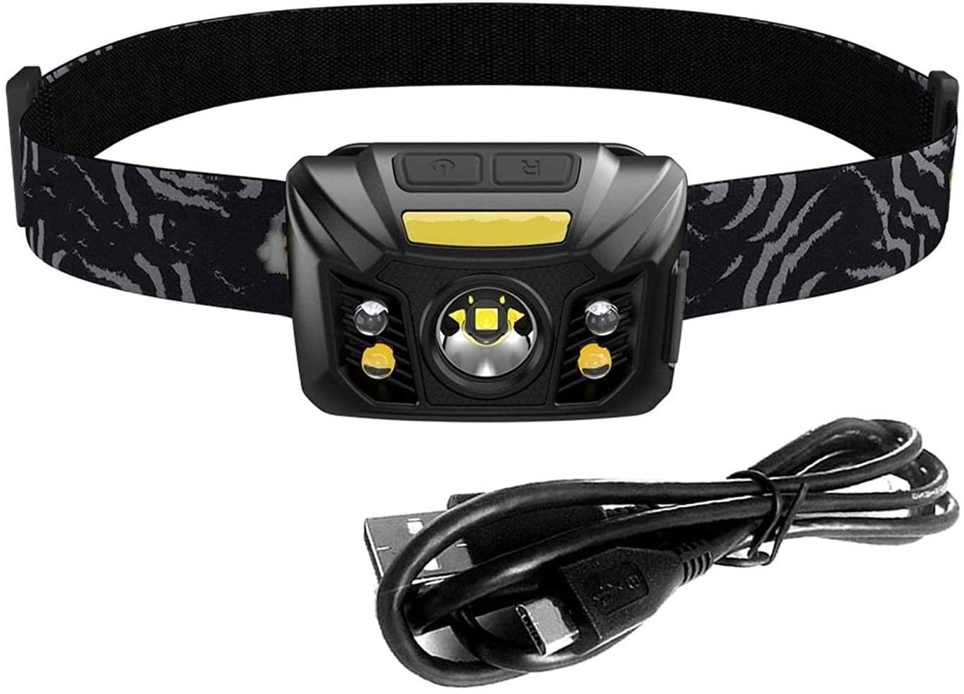 Lightweight LED Headlamp with Adjustable Headband
