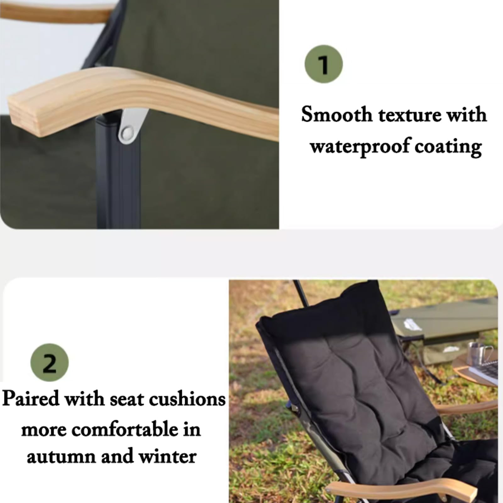 Camping Chair Home Leisure Chair Outdoor Picnic Portable Folding Lounge Beach Fishing Spacious and Comfortable Lightweight