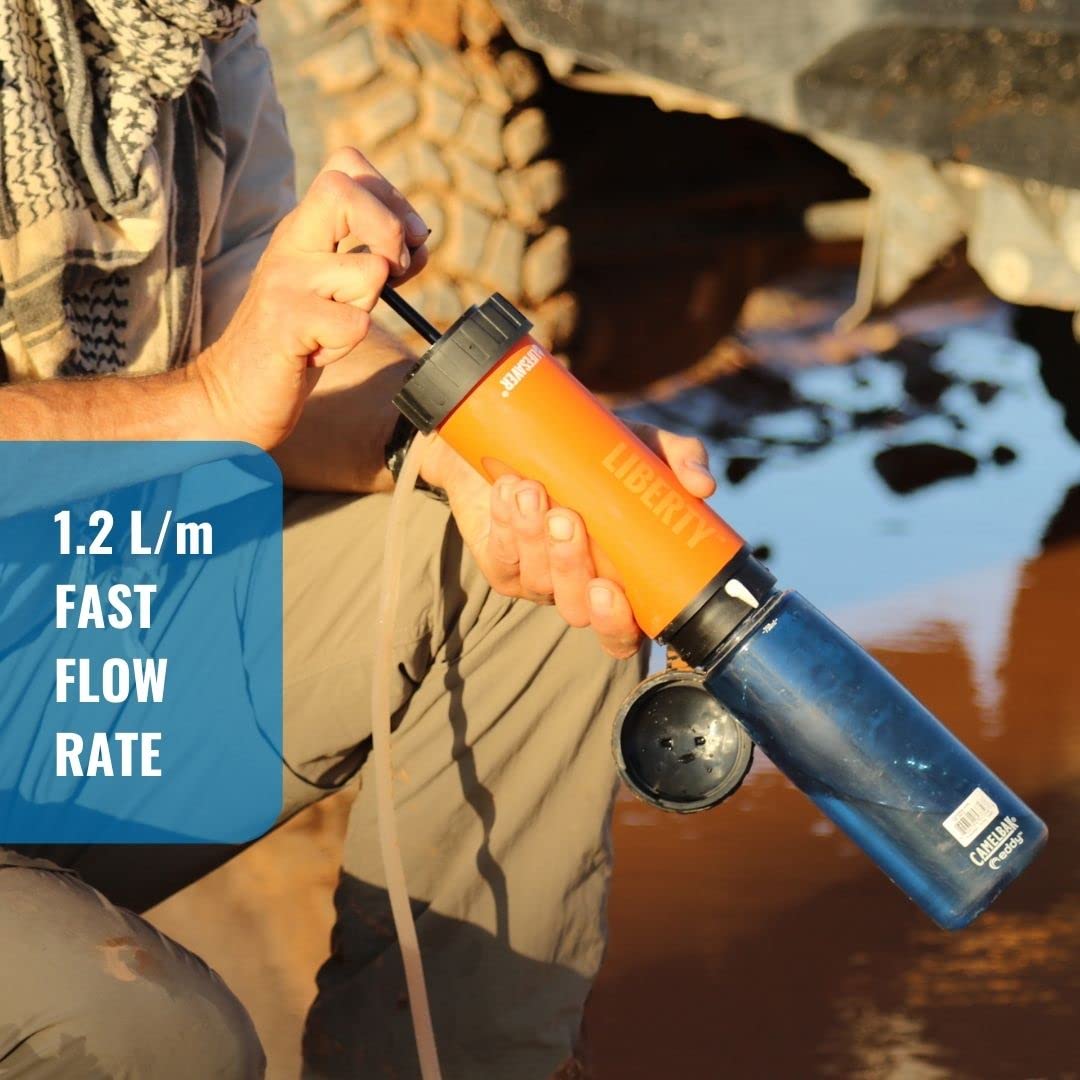 15oz Portable Water Filter & Purifier Bottle