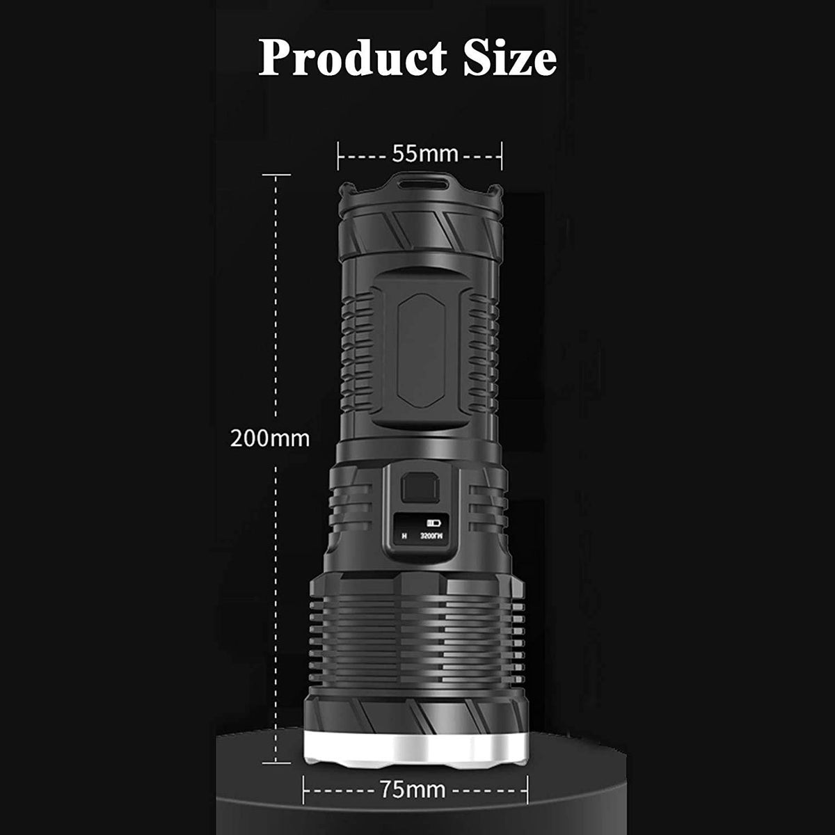 Rechargeable High-Lumen Zoomable LED Flashlight – 5 Modes