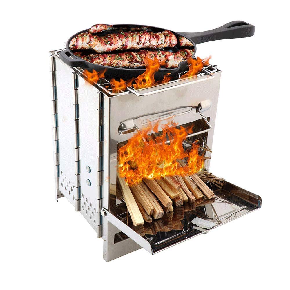 Portable Stainless Steel Folding BBQ Grill