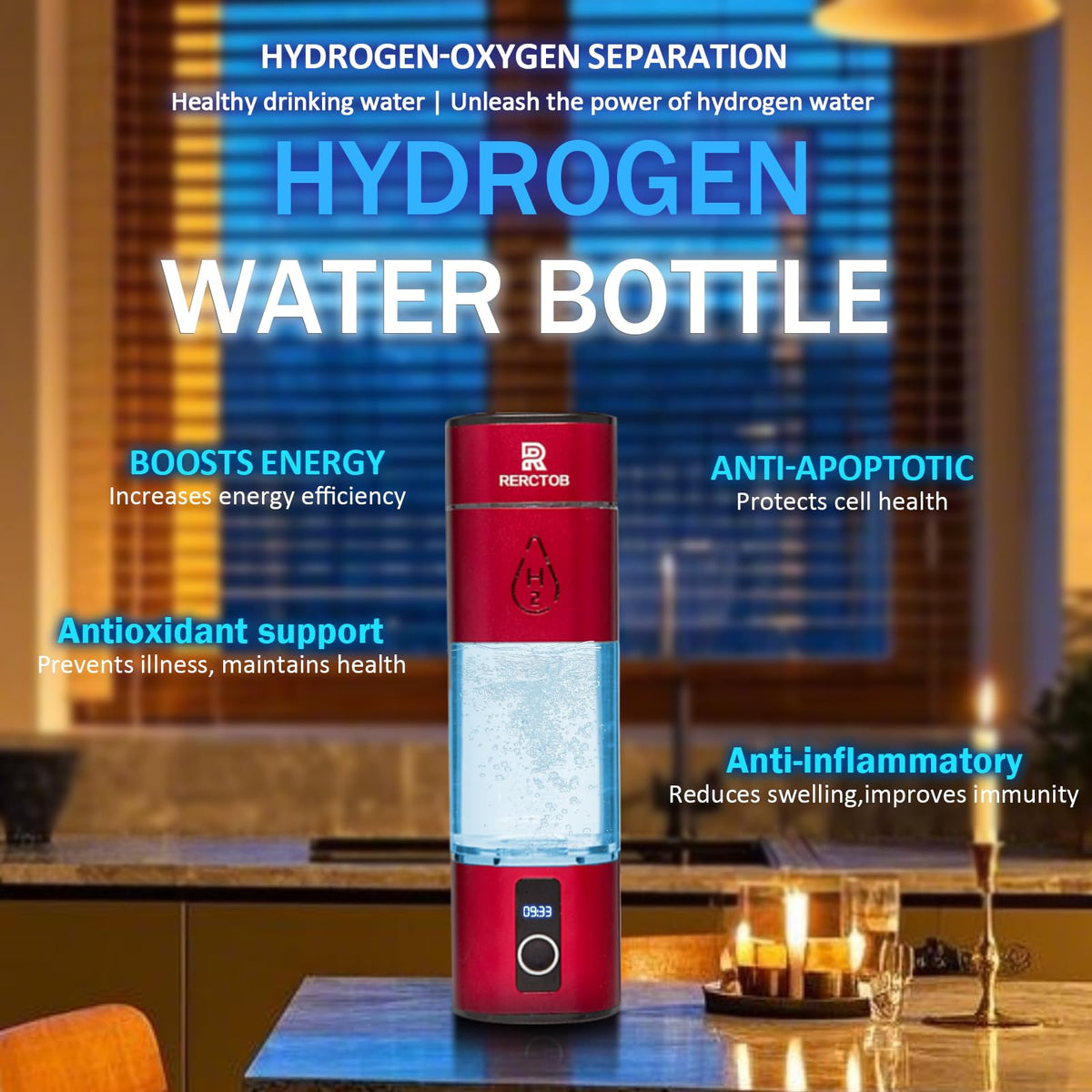 Portable Hydrogen Water Bottle Generator