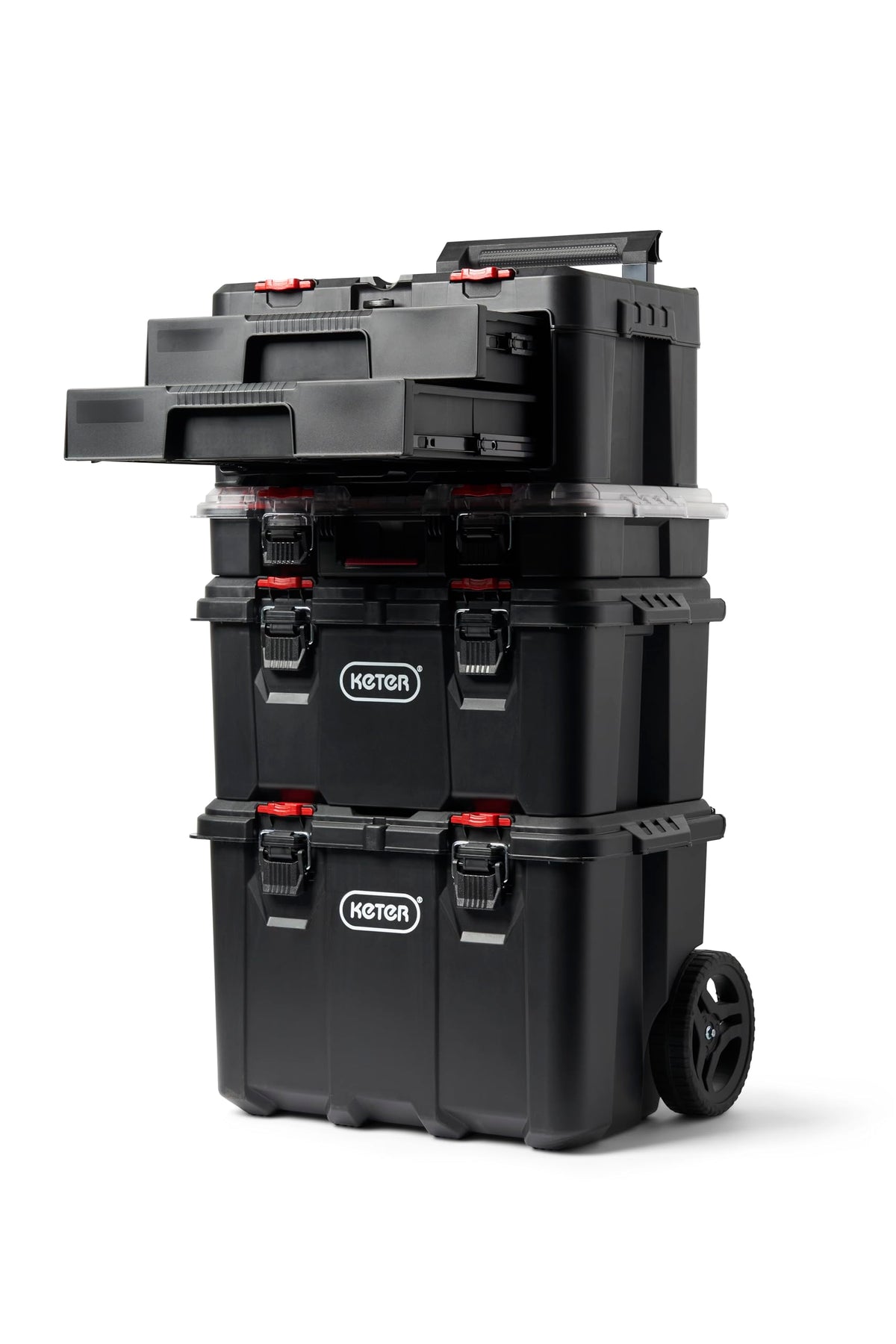 Keter Stack-n-Roll Modular Tools Organizer