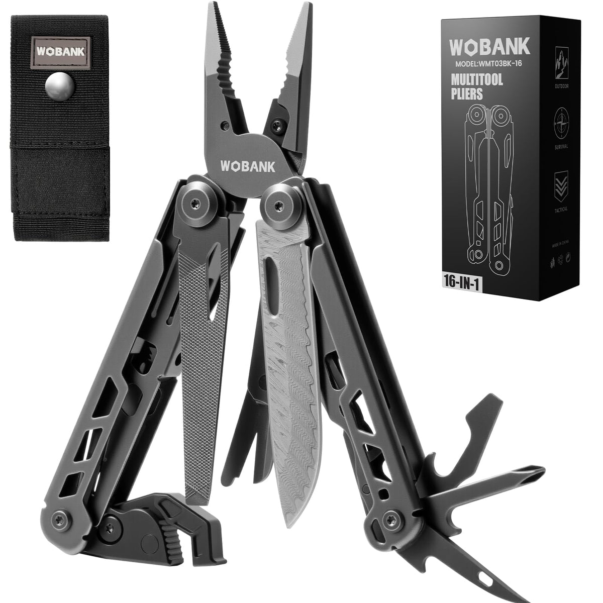 Stainless Steel Camping Multitool with Pliers