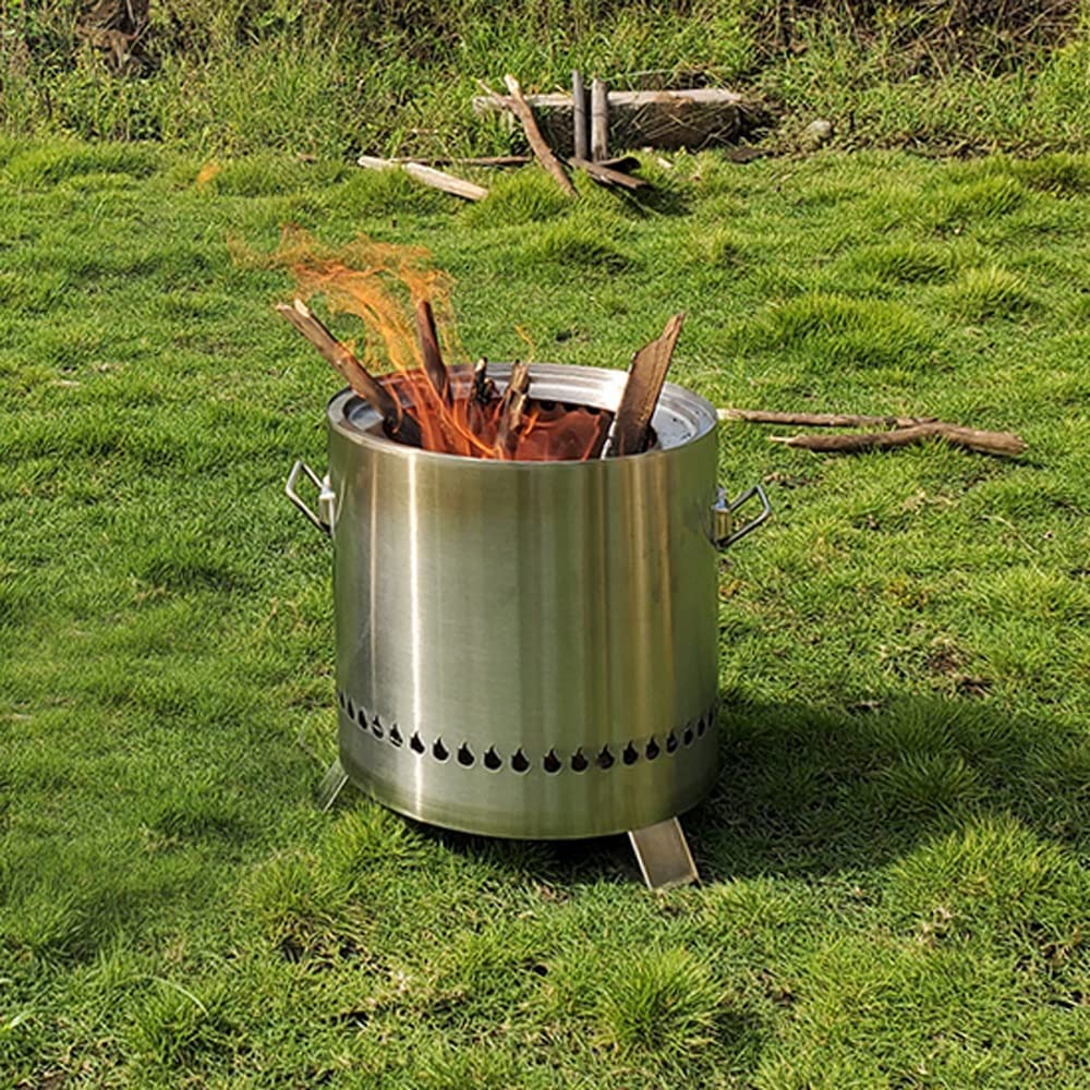 Portable Outdoor Firewood & Charcoal Stove