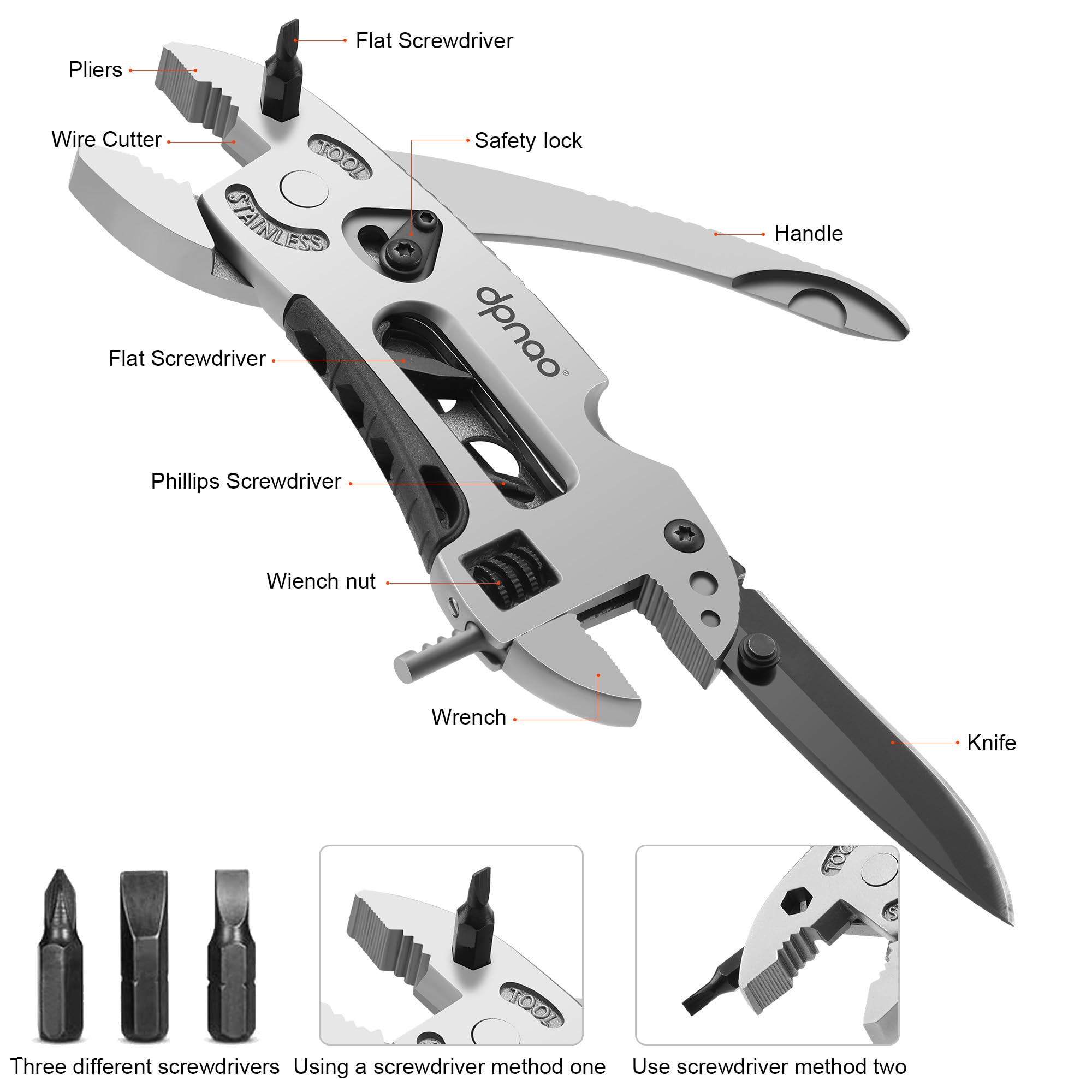 dpnao Multitool With 7 Tools