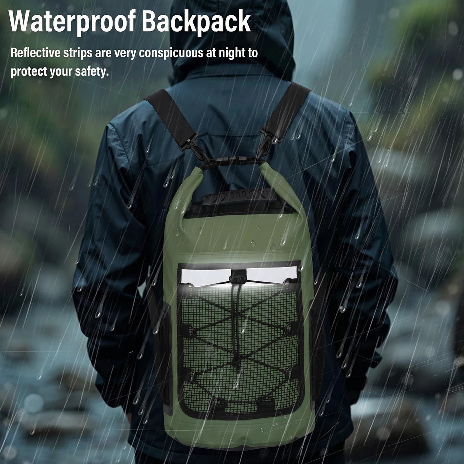 Pimoys Dry Bag, 25L Waterproof Backpack