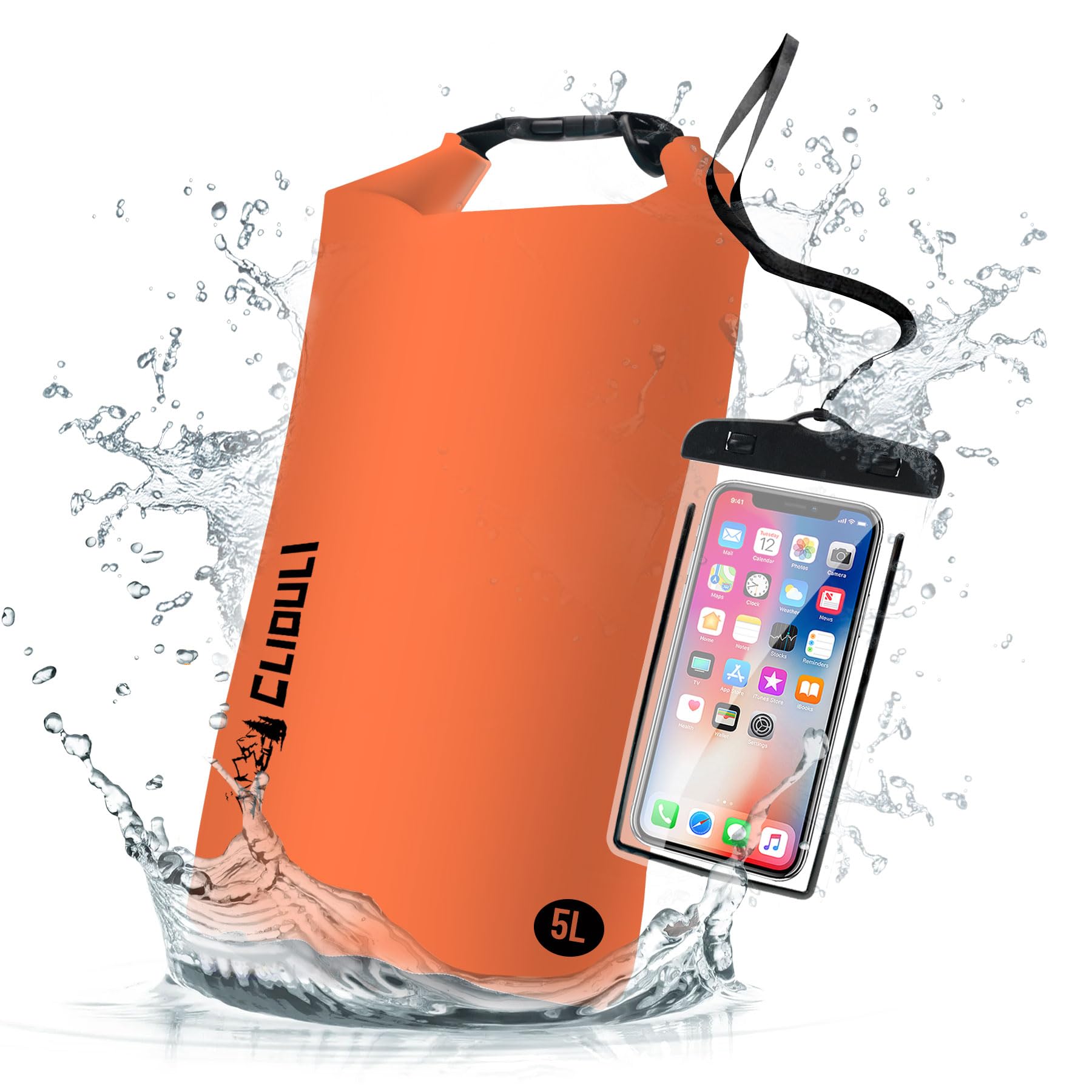 2L Lightweight Waterproof Roll-Top Dry Bag