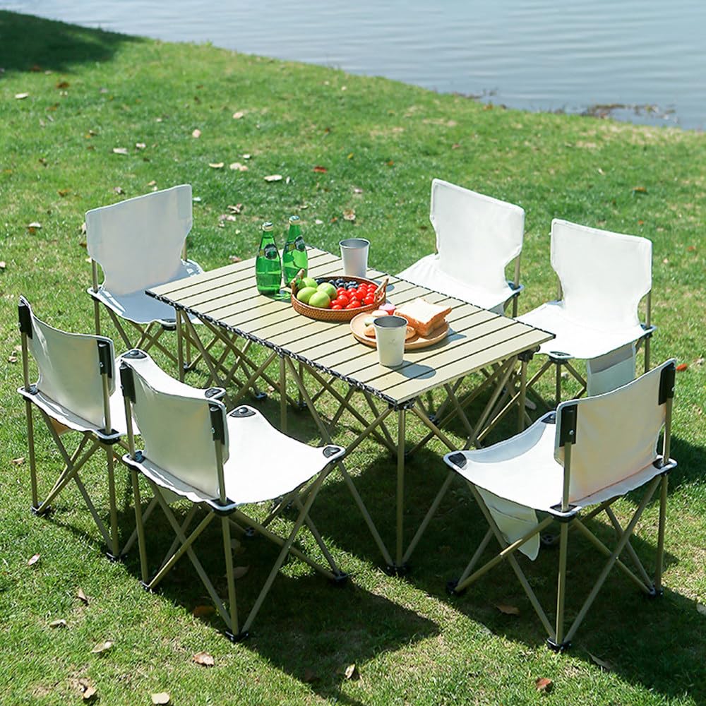 5-Piece Folding Camping Table & Chair Set