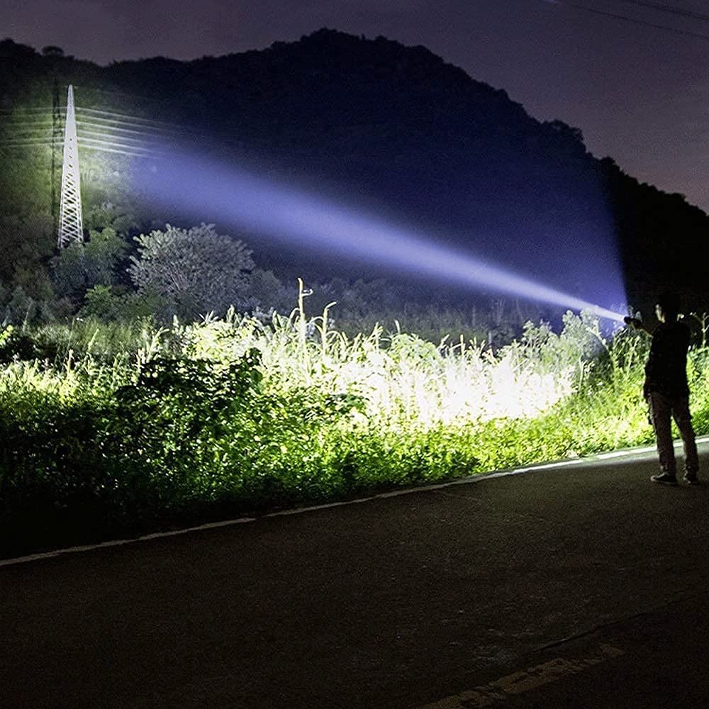 High-Lumen Rechargeable LED Flashlight & Power Bank