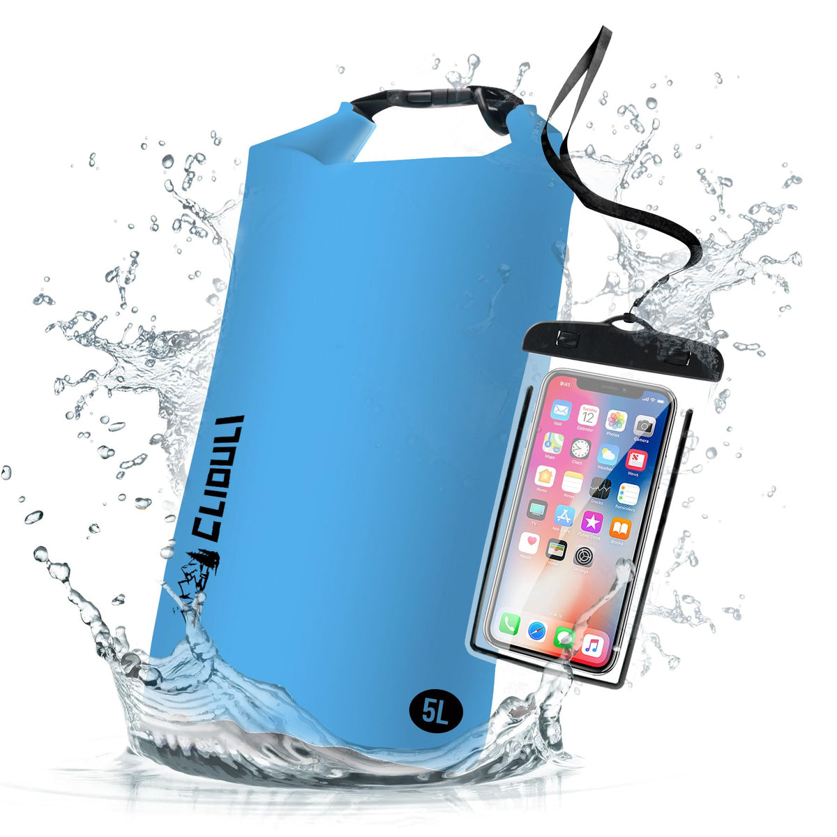 2L Lightweight Waterproof Roll-Top Dry Bag