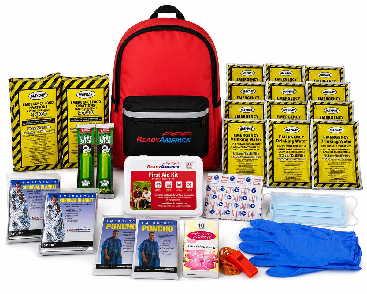Ready America 70280 Emergency 2-Person 3-Day Survival Backpack