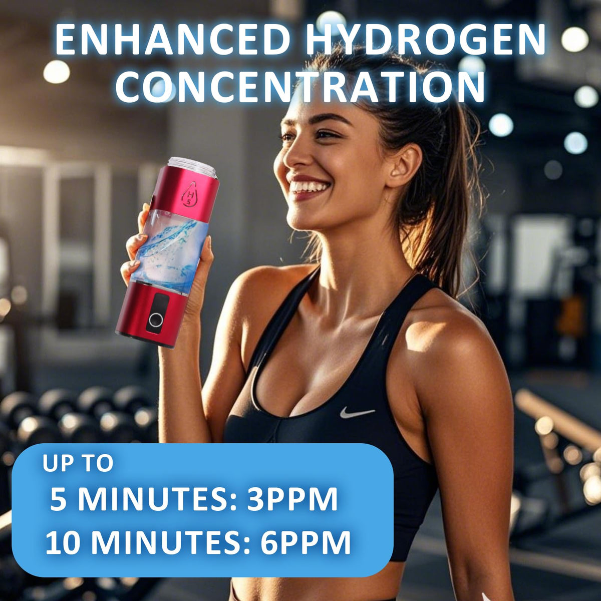 Portable Hydrogen Water Bottle Generator