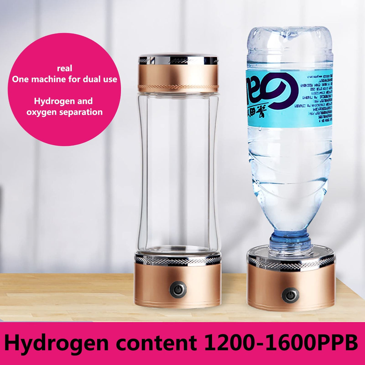 350ml Portable Hydrogen Water Bottle