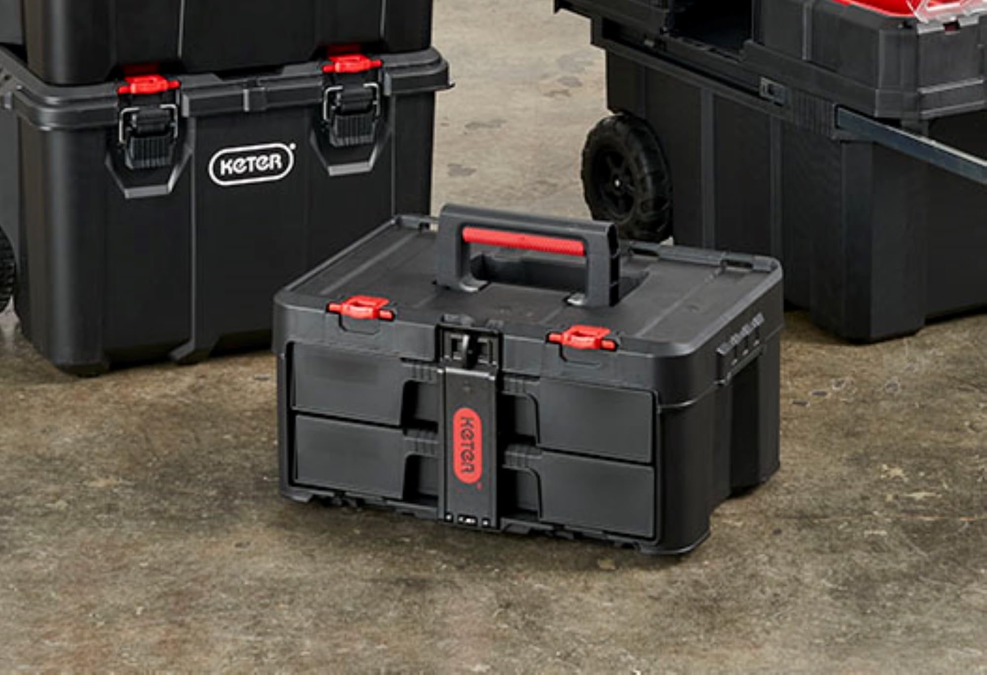 Keter Stack-n-Roll Modular Tools Organizer