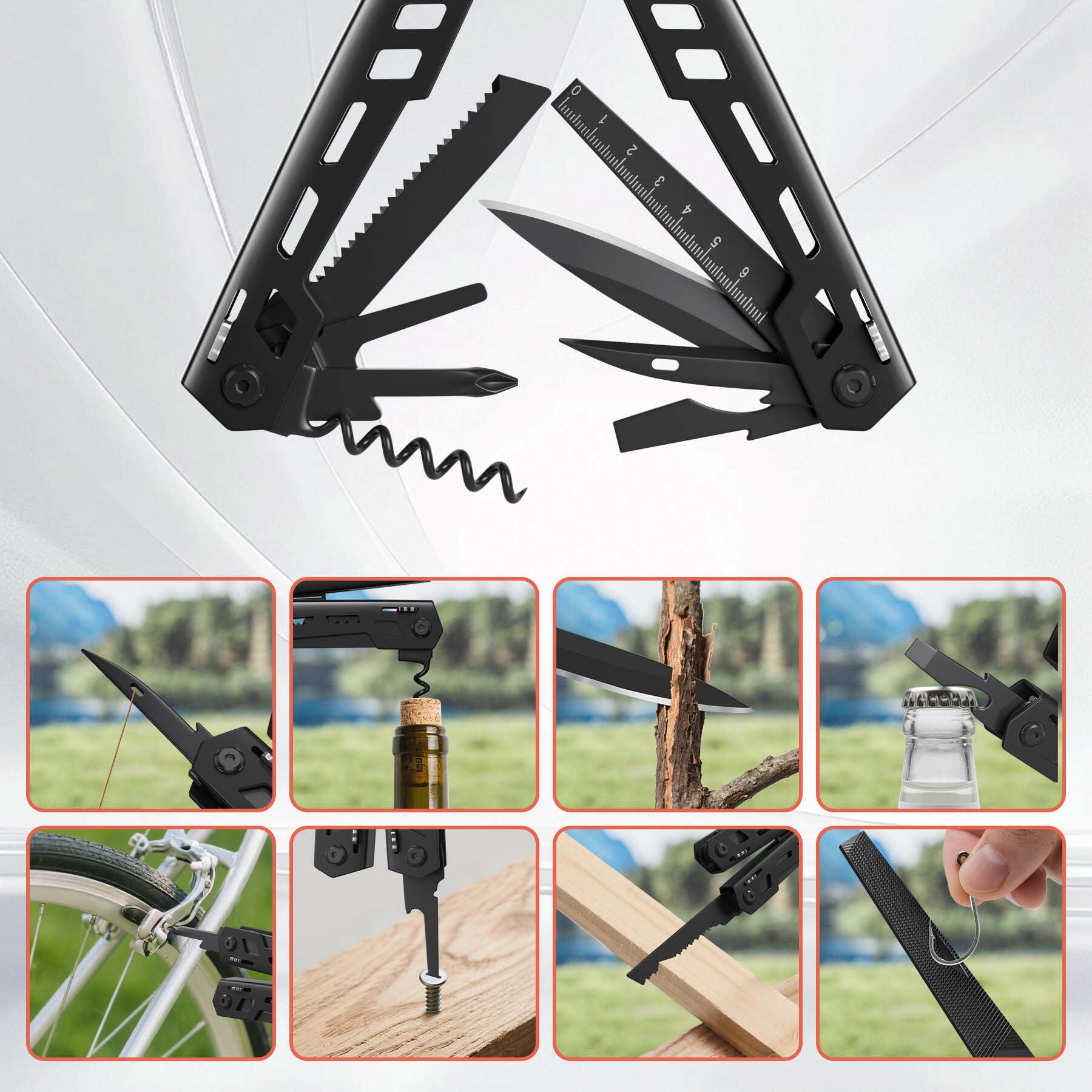 17-in-1 Stainless Steel Outdoor Multitool