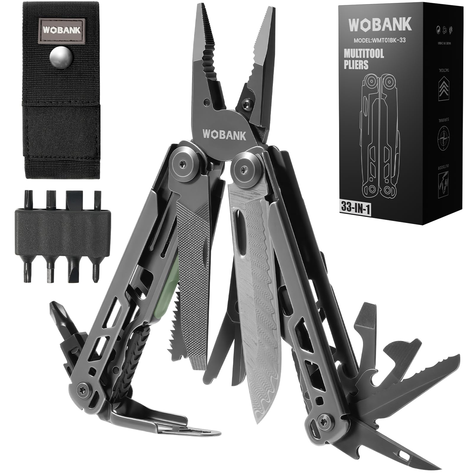 Stainless Steel Camping Multitool with Pliers