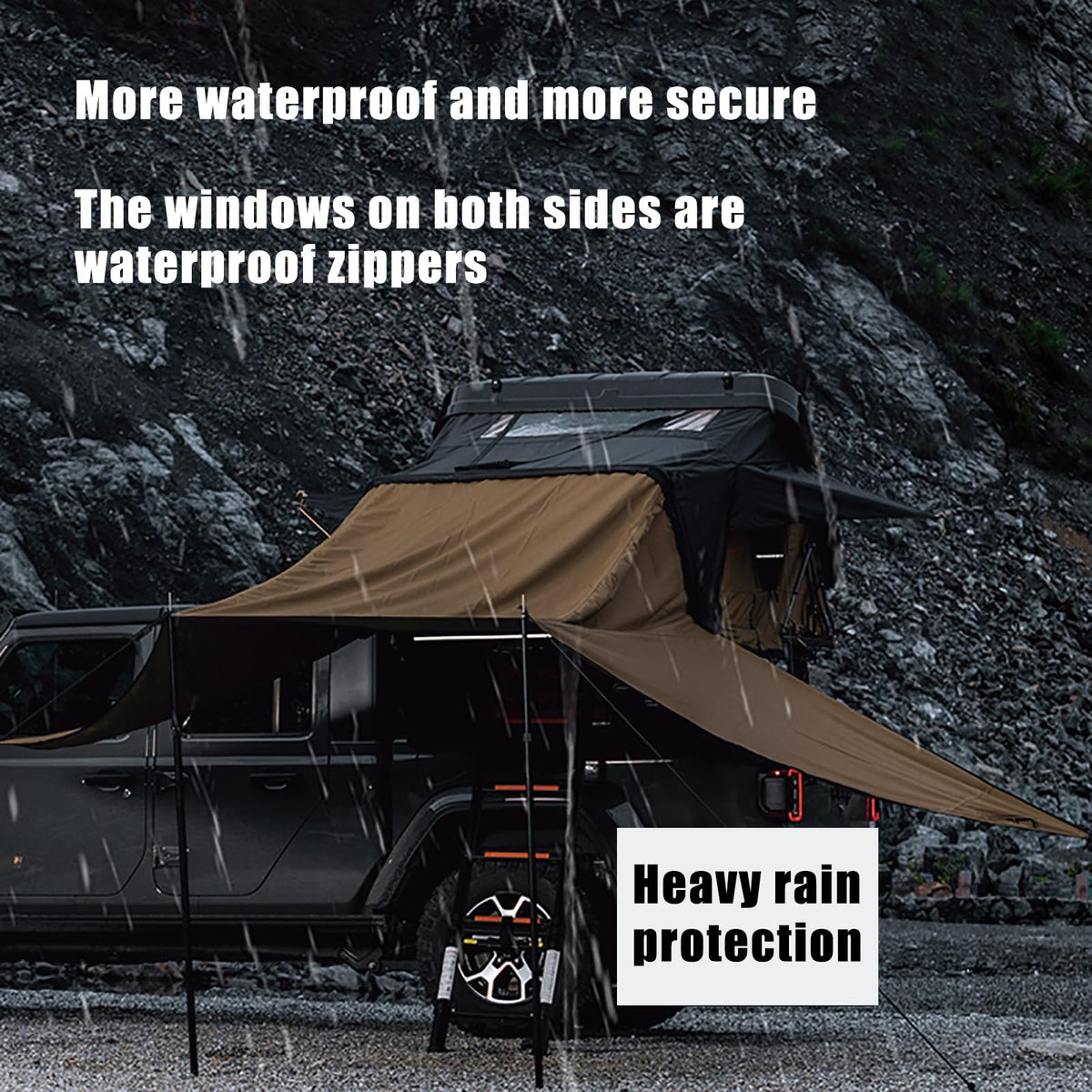 Hard Shell Pop-Up Rooftop Tent – 5 Person