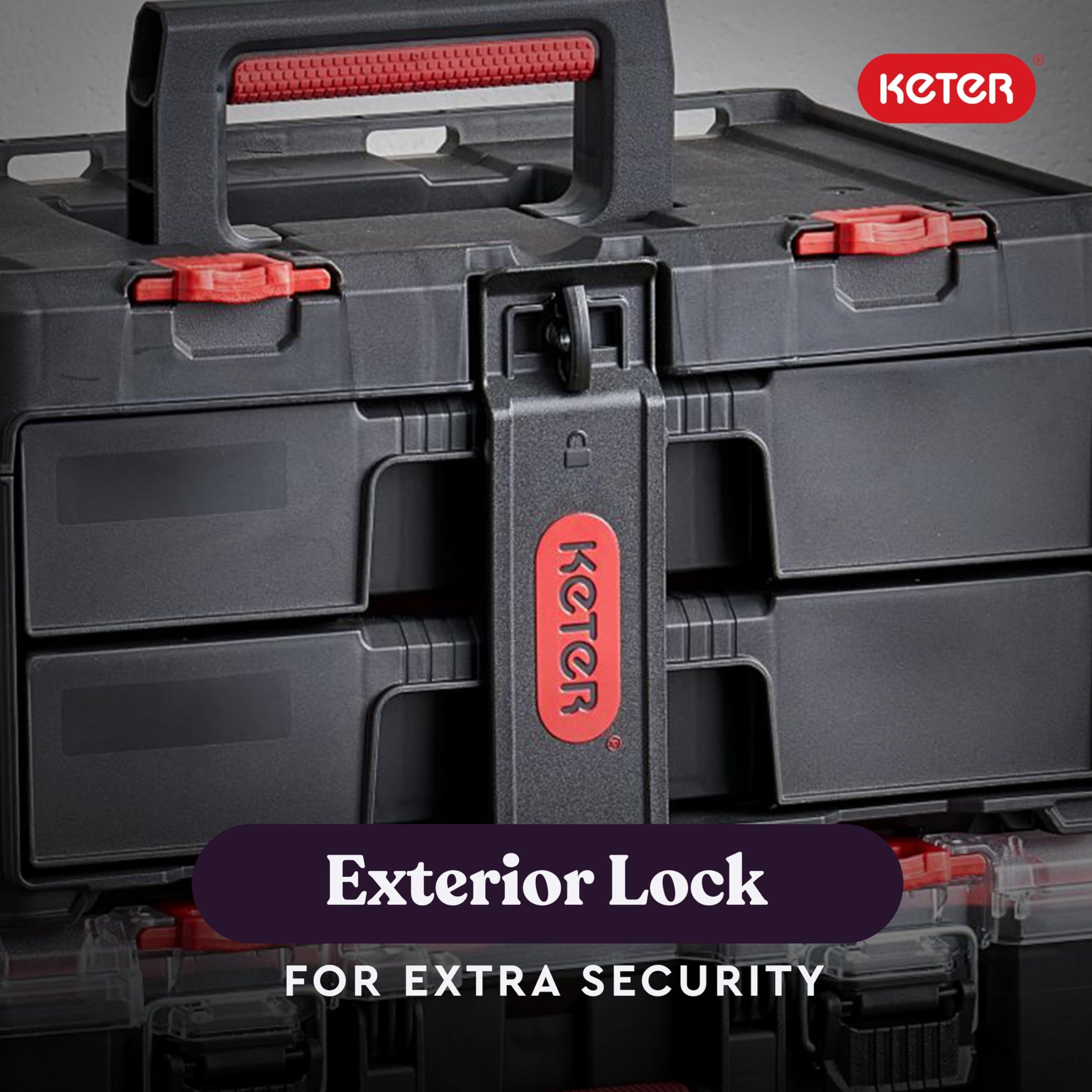 Keter Stack-n-Roll Modular Tools Organizer